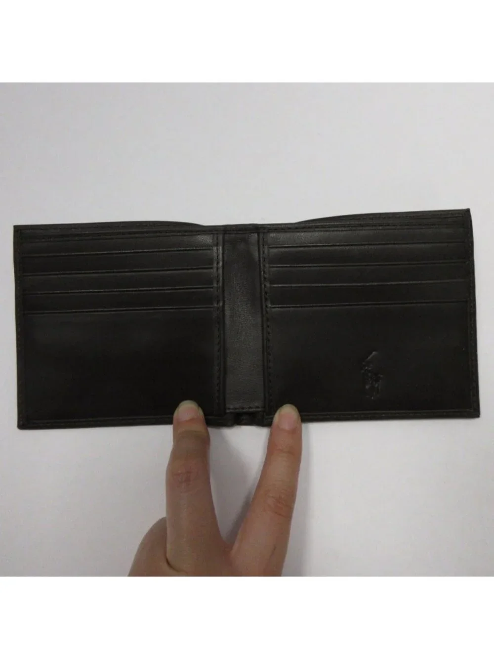 VGT Polo Ralph Lauren Wallet Bifold Leather Pony Logo Card Holders 90s